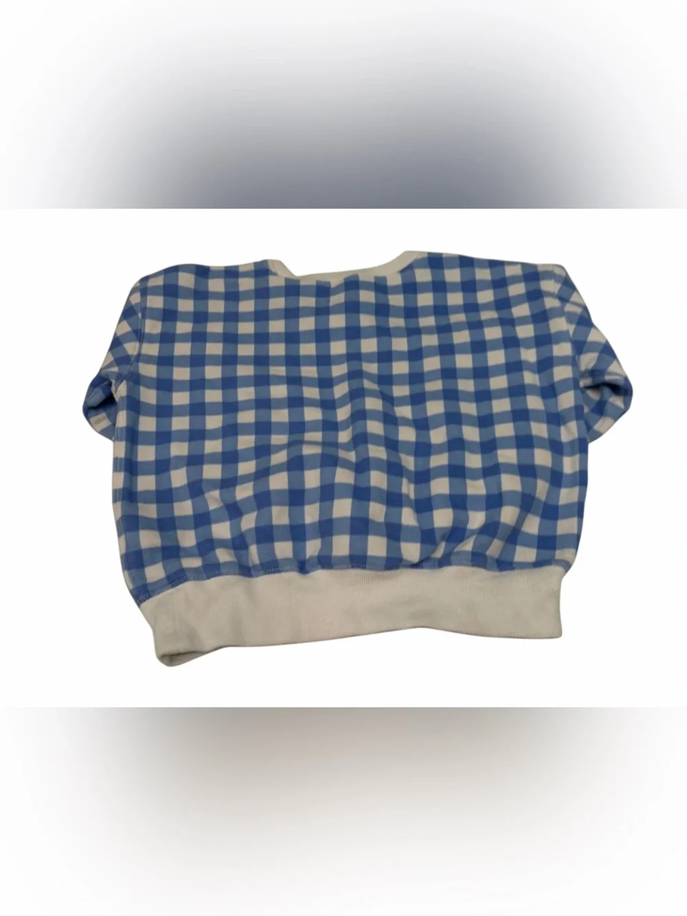 Polo Ralph Lauren‎ Girl Sweater Checkered Blue Embroidered Logo Size 6